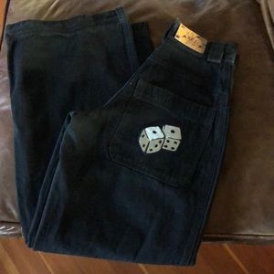 Pyscho Skateboards Dice Black Denim